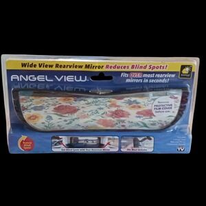 Angel View‎ As Seen On TV 12" Wide-Angle Rear View Mirror Clip-on for Cars SUV